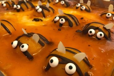 Pfirsich-Pudding-Bienchen